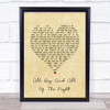 The Kinks All Day And All Of The Night Vintage Heart Song Lyric Wall Art Print
