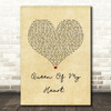 Westlife Queen Of My Heart Vintage Heart Song Lyric Wall Art Print