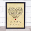 Bob Dylan When I Get My Hands On You Vintage Heart Song Lyric Wall Art Print