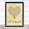 Cee Lo Green Old Fashioned Vintage Heart Song Lyric Wall Art Print