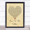 Cody Carnes Run To The Father Vintage Heart Song Lyric Wall Art Print
