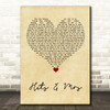 Frank Turner Hits & Mrs Vintage Heart Song Lyric Wall Art Print