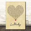 Andreya Triana Lullaby Vintage Heart Song Lyric Wall Art Print