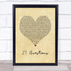 50 Cent 21 Questions Vintage Heart Song Lyric Wall Art Print