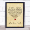 Jamiroquai Blow Your Mind Vintage Heart Song Lyric Wall Art Print