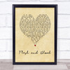 Mary Black Flesh and Blood Vintage Heart Song Lyric Wall Art Print