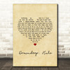 Maxwell Drowndeep Hula Vintage Heart Song Lyric Wall Art Print