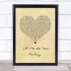 Baby D Let Me Be Your Fantasy Vintage Heart Song Lyric Wall Art Print