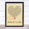Miki Ratsula Radiant Warmth Vintage Heart Song Lyric Wall Art Print