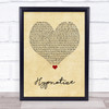 Notorious B.I.G. Hypnotize Vintage Heart Song Lyric Wall Art Print