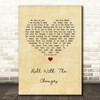 REO Speedwagon Roll With The Changes Vintage Heart Song Lyric Wall Art Print