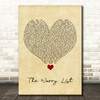 Blue October The Worry List Vintage Heart Song Lyric Quote Music Print