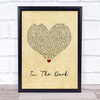 Camila Cabello In The Dark Vintage Heart Song Lyric Quote Music Print