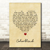 Counting Crows Colorblind Vintage Heart Song Lyric Quote Music Print