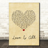 Engelbert Humperdinck Love Is All Vintage Heart Song Lyric Quote Music Print