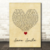 Hall & Oates Sara Smile Vintage Heart Song Lyric Quote Music Print