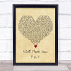 Jack Savoretti What More Can I Do Vintage Heart Song Lyric Quote Music Print
