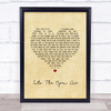 Julie Fowlis Into The Open Air Vintage Heart Song Lyric Quote Music Print