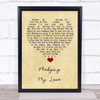 Marvin Gaye & Diana Ross Pledging My Love Vintage Heart Song Lyric Quote Music Print