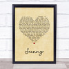 Marvin Gaye Sunny Vintage Heart Song Lyric Quote Music Print
