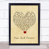Richard Marx Now And Forever Vintage Heart Song Lyric Quote Music Print