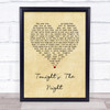 Rod Stewart Tonight's The Night Vintage Heart Song Lyric Quote Music Print
