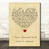 Stevie Wonder I Never Dreamed You'd Leave In Summer Vintage Heart Song Lyric Quote Music Print