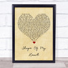 Sting Shape Of My Heart Vintage Heart Song Lyric Quote Music Print