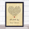 Stormzy Blinded By Your Grace, Pt. 1 Vintage Heart Song Lyric Quote Music Print