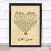 T Rex Hot Love Vintage Heart Song Lyric Quote Music Print