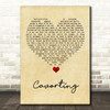 The Courteeners Cavorting Vintage Heart Song Lyric Quote Music Print