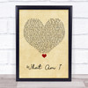 Why Don't We What Am I Vintage Heart Song Lyric Quote Music Print