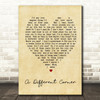 George Michael A Different Corner Vintage Heart Song Lyric Quote Print