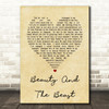 Stevie Nicks Beauty And The Beast Vintage Heart Song Lyric Quote Print