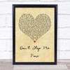 Queen Don't Stop Me Now Vintage Heart Song Lyric Quote Print