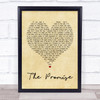 Sturgill Simpson The Promise Vintage Heart Song Lyric Quote Print