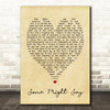 Some Might Say Oasis Vintage Heart Quote Song Lyric Print