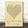 The Beatles You've Got To Hide Your Love Away Vintage Heart Song Lyric Print