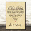 The Cure Lovesong Vintage Heart Song Lyric Quote Print