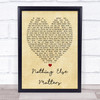 Nothing Else Matters Metallica Vintage Heart Song Lyric Quote Print
