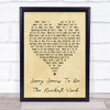 Sorry Seems To Be The Hardest Word Elton John Vintage Heart Song Lyric Print