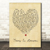 Tears In Heaven Eric Clapton Vintage Heart Song Lyric Quote Print