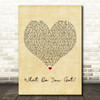 Bon Jovi What Do You Got Vintage Heart Song Lyric Quote Print