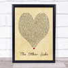 The Other Side The Greatest Showman Vintage Heart Song Lyric Quote Print
