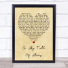 Coldplay A Sky Full Of Stars Vintage Heart Song Lyric Quote Print