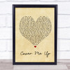 Jason Isbell Cover Me Up Vintage Heart Song Lyric Quote Print