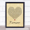 Lecrae Forever Vintage Heart Song Lyric Quote Print
