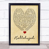 Hallelujah Leonard Cohen Vintage Heart Quote Song Lyric Print