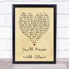 You'll Never Walk Alone Gerry And The Pacemakers Vintage Heart Song Lyric Print