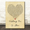 Rose Royce Wishing On A Star Vintage Heart Song Lyric Quote Print